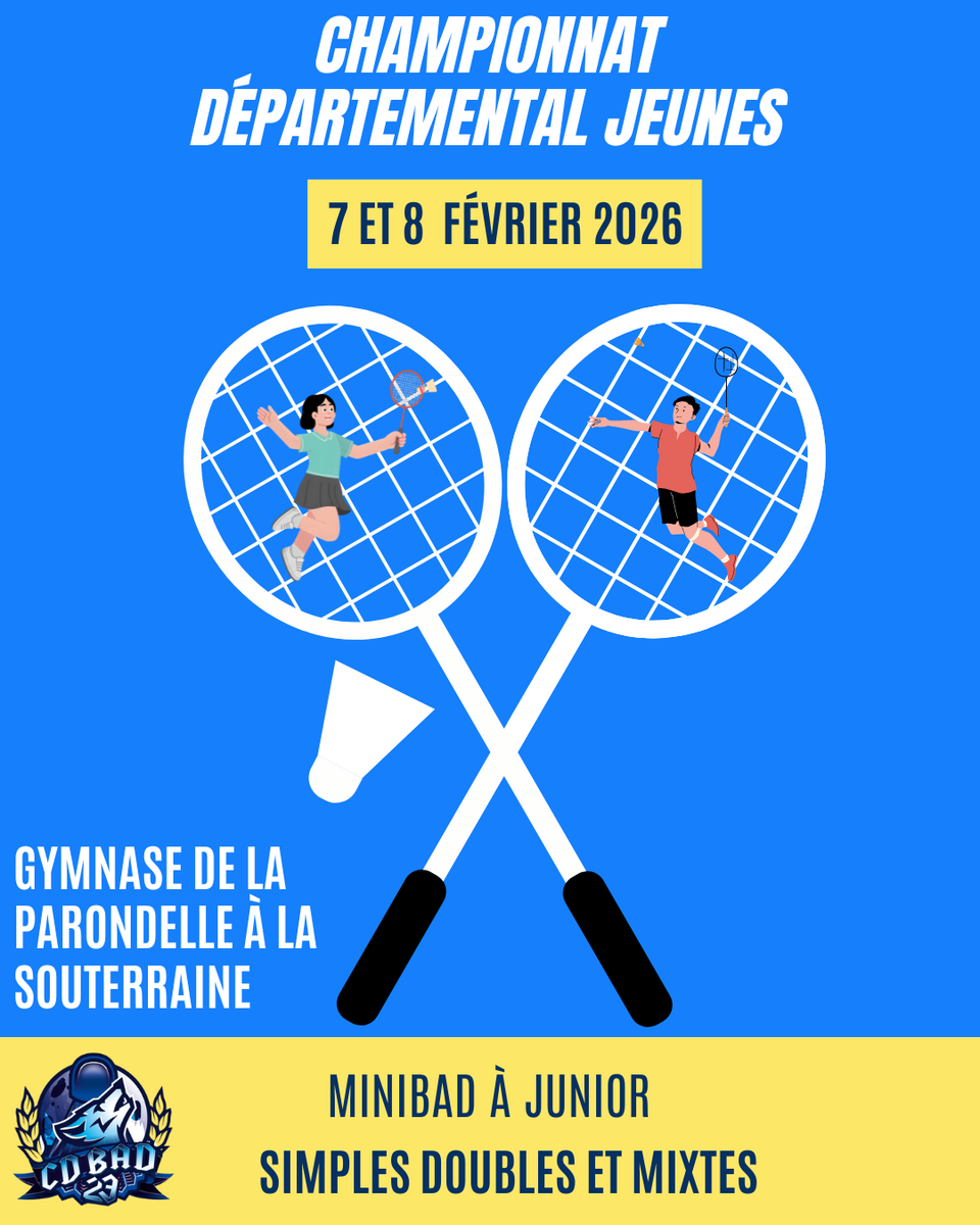 Accueil du Championnat départemental jeune les 7/8 février