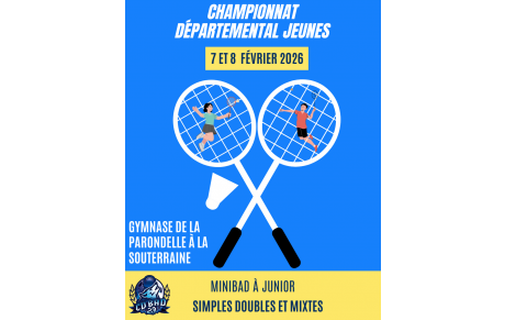 Accueil du Championnat départemental jeune les 7/8 février